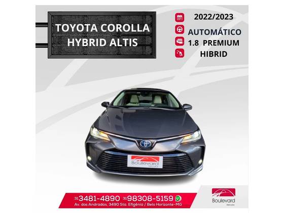 TOYOTA COROLLA 1.8 VVT-I HYBRID FLEX ALTIS PREMIUM CVT